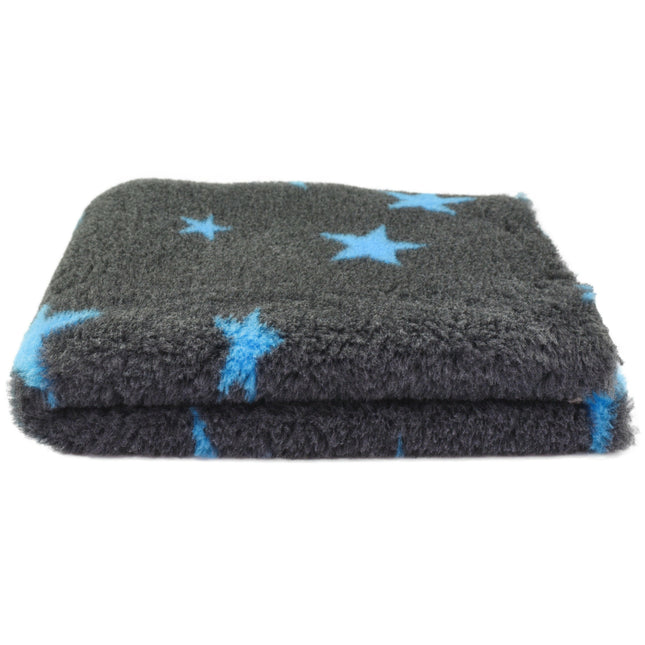 Blovi DryBed VetBed A+ - non-slip pet bed, animal mattress, graphite with stars.