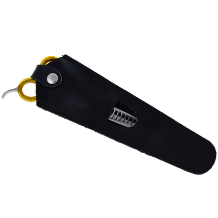 P&W Alfa Omega Chunker - single-sided thinning shears, chunker type, with a short ergonomic handle, 13 teeth.