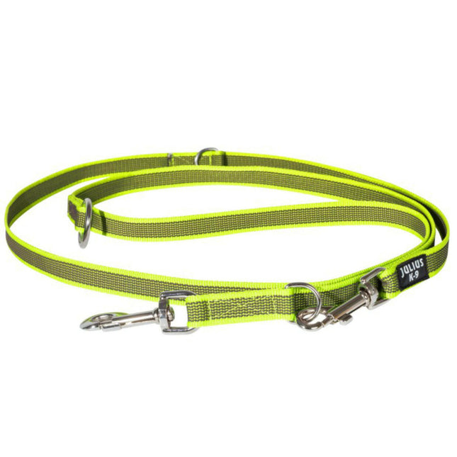 Julius K9 Color & Gray Supergrip Leash - adjustable dog leash, non-slip.