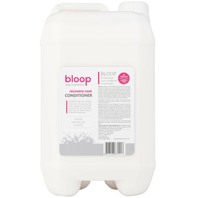 Bloop Recovery Coat Conditioner - regenerating conditioner for dogs with algae, argan oil, and oat seed extract.
