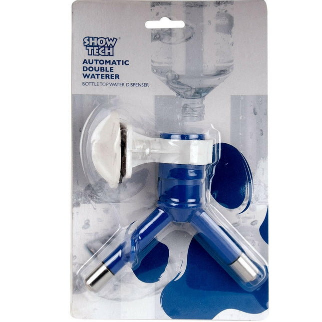 Show Tech Automatic Double Waterer Bottle - automatic double waterer for pets with a universal thread.