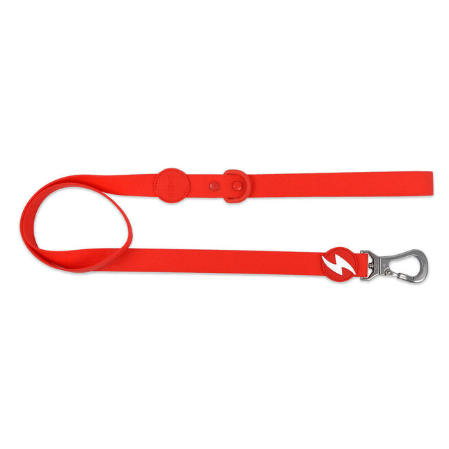 Dashi Colorflex Leash Red 120cm - urban, waterproof dog leash, red.