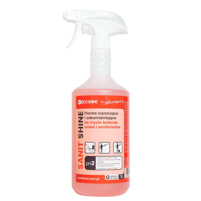 Eco Shine Sanit Shine - cleaning and descaling foam for toilets and bathrooms.