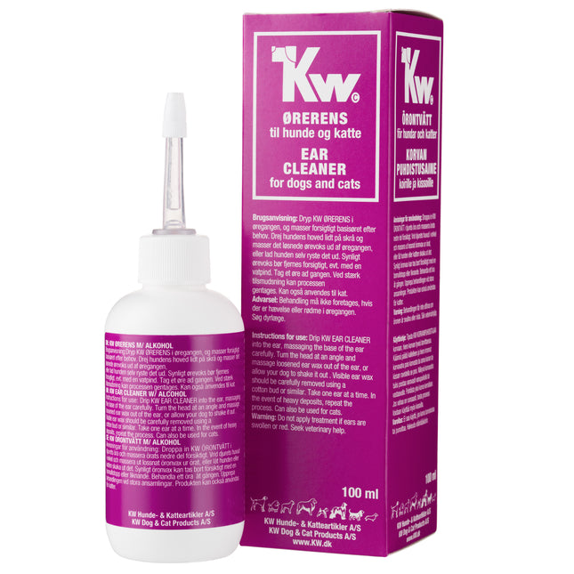 KW Ear Cleaner - ear cleaning solution for dogs and cats, with thymol