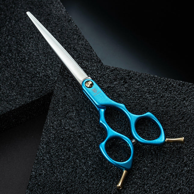 Jargem Asian Style Light Straight Scissors - very lightweight, straight scissors for Korean-style grooming..