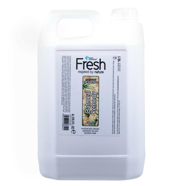 Groom Professional Fresh Oatmeal Remedy Shampoo - hypoallergenic shampoo for sensitive dogs, concentrate 1:16.