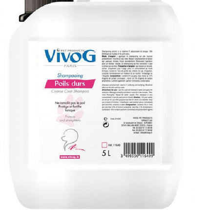Vivog Coarse Hair - shampoo for rough-haired breeds.