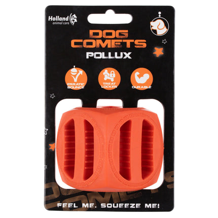 Dog Comets Pollux (5.5cm) - rubber treat toy for dogs, bouncing cube.
