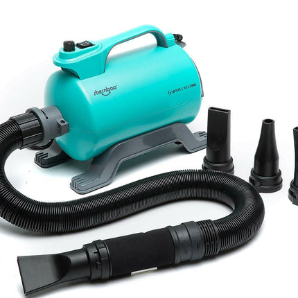 Shernbao Super Cyclone 2600W - single motor table dryer, smooth airflow adjustment, two-stage temperature control, 95 l/s.