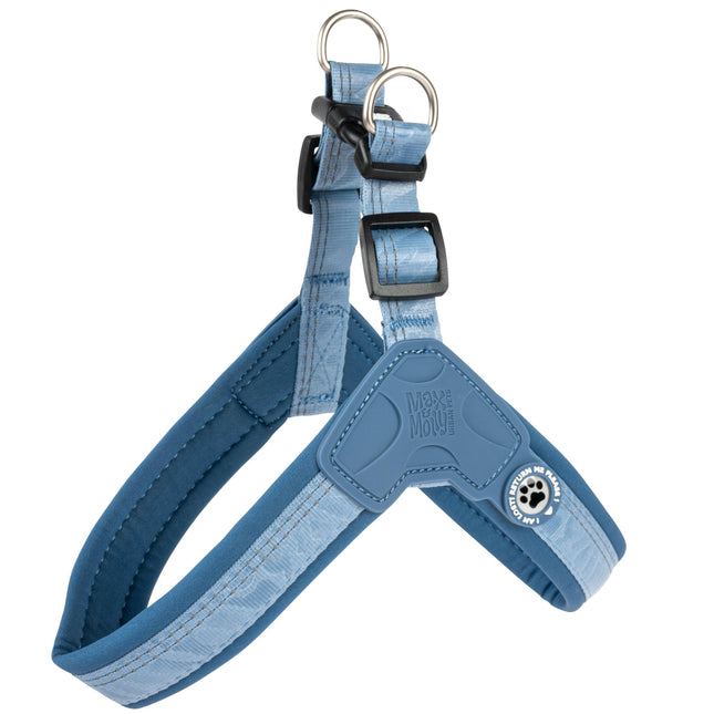 Max&Molly Q - Fit Harness Matrix 2.0 Ocean - lightweight step-in harness for dogs, with QR identifier.