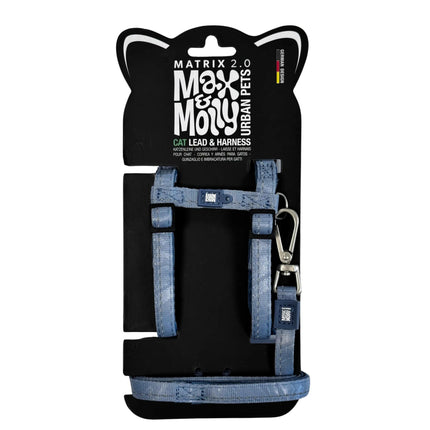 Max&Molly Cat Lead & Harness Set Matrix 2.0 - harness and leash set for cats, with neoprene lining.