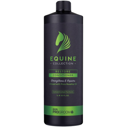 ProGroom Equine Collection Restore Conditioner - revitalizing conditioner for dry horse coat, mane, and tail, concentrate.