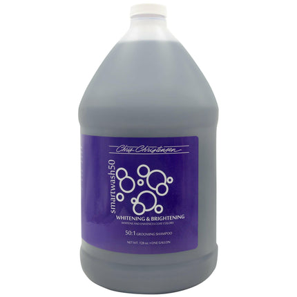 Chris Christensen Smart Wash 50 Whitening & Brightening Shampoo - whitening and color-enhancing shampoo for dogs, concentrate 1:50.