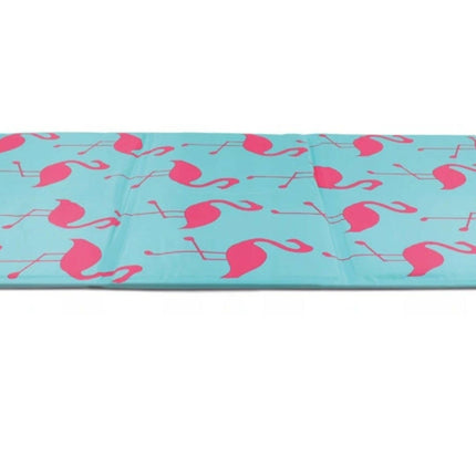 Record Stay Fresh Flaming - cooling mat for dogs, flamingos.
