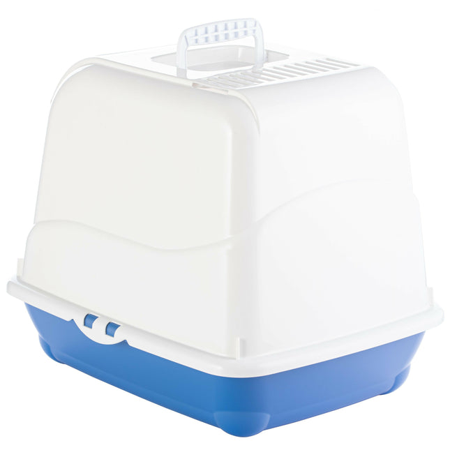 Record Oliver Cat Litter Box - enclosed litter box for cats, with a flap and filter.