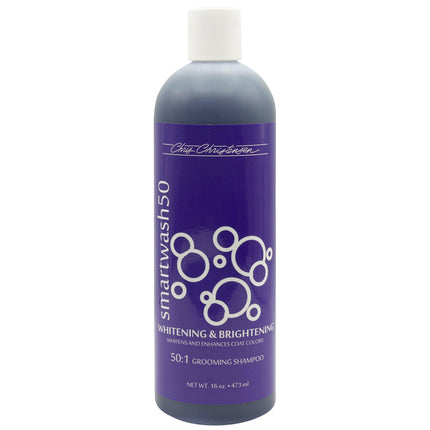 Chris Christensen Smart Wash 50 Whitening & Brightening Shampoo - whitening and color-enhancing shampoo for dogs, concentrate 1:50.