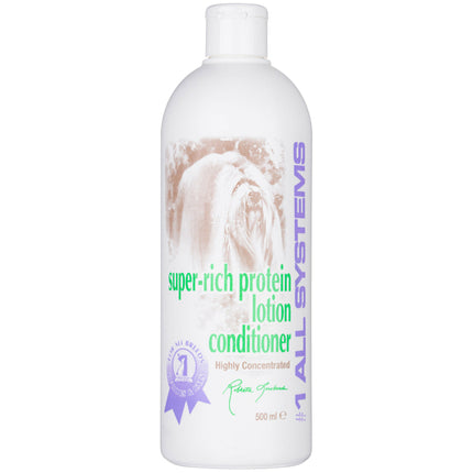 1 All Systems Super Rich Protein Lotion Conditioner - anti-static conditioner for all types of dog and cat fur.