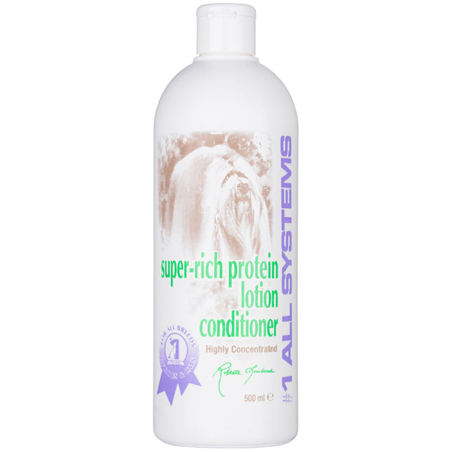1 All Systems Super Rich Protein Lotion Conditioner - anti-static conditioner for all types of dog and cat fur.