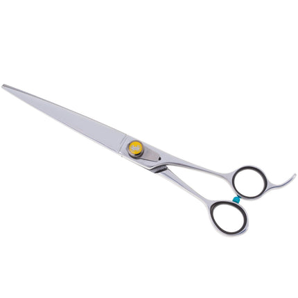 Geib Crab Straight Scissors Level 2 - high-quality straight scissors for pet grooming with a single-sided micro-grind.