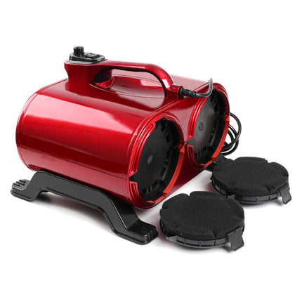 Shernbao Typhoon Red Dryer 3000W - powerful, dual-motor table dryer 150 l/s, red