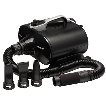 Shernbao Typhoon Black Dryer 3000W - powerful, dual-motor table dryer 150 l/s, black.