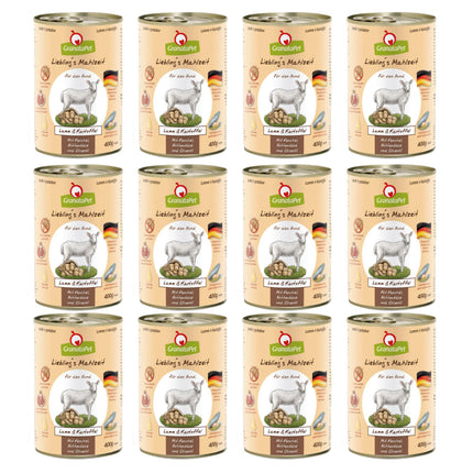 GranataPet Lamb & Potato - grain-free wet dog food, lamb and potatoes.