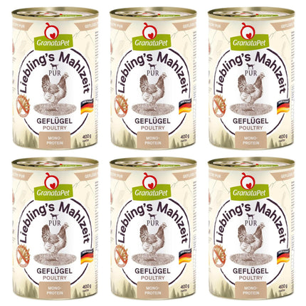 GranataPet Poultry PUR - monoprotein grain-free wet food for dogs, poultry.