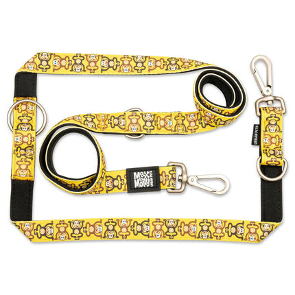 Max & Molly Multi-Leash Monkey Maniac - adjustable leash for dogs, interesting pattern, 200cm.