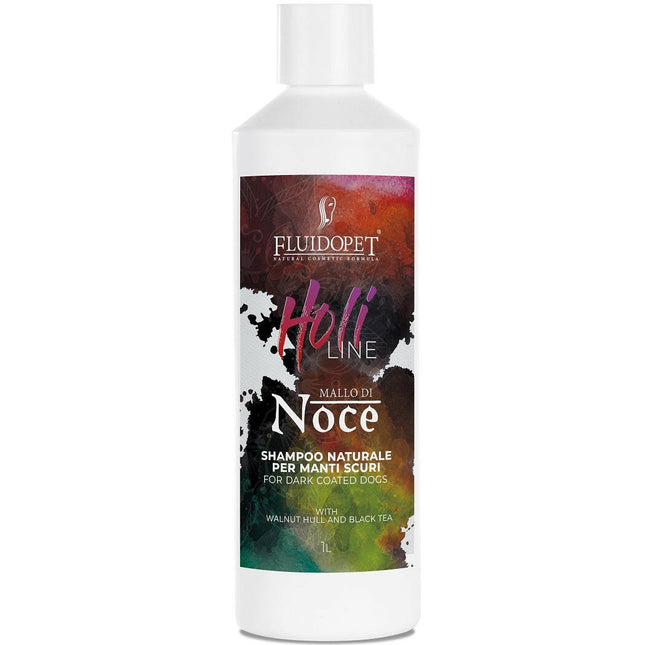 FluidoPet Natural Walnut Shell Shampoo - professional deepening and darkening shampoo, concentrate 1:10.