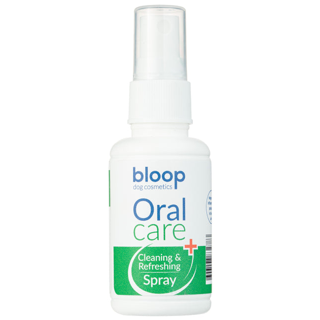 Bloop Oral Care Spray - spray for removing tartar, plaque, and unpleasant odors from the mouth of dogs and cats.