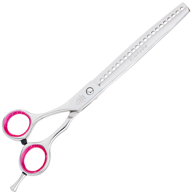 Geib Entree Lefty Chunker - high-quality single-sided thinning shears made of Japanese stainless steel, left-handed - 21 teeth.