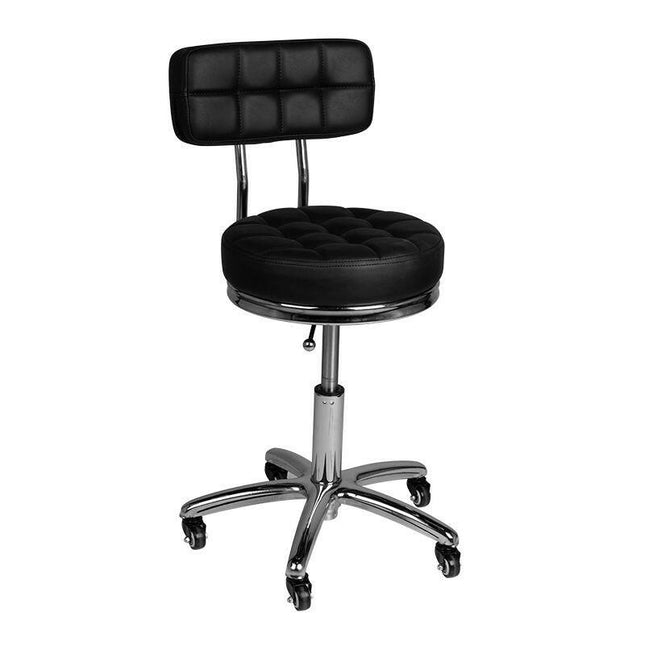 Activ AM - 877 - grooming chair with quilted seat and comfortable backrest.