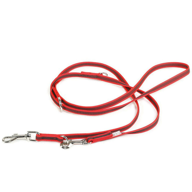 Julius K9 Color & Gray Supergrip Leash 1.4x220cm - adjustable dog leash, non-slip.