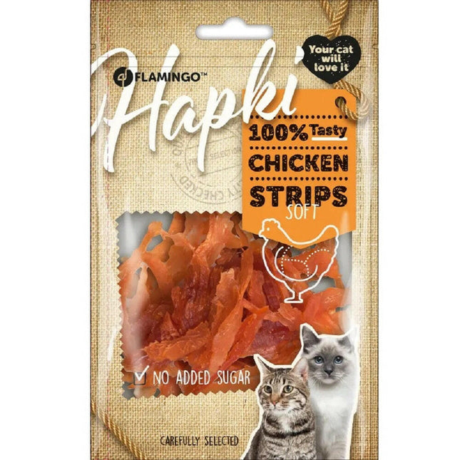 Flamingo Hapki Chicken Strips Soft - soft chicken strips for cats.