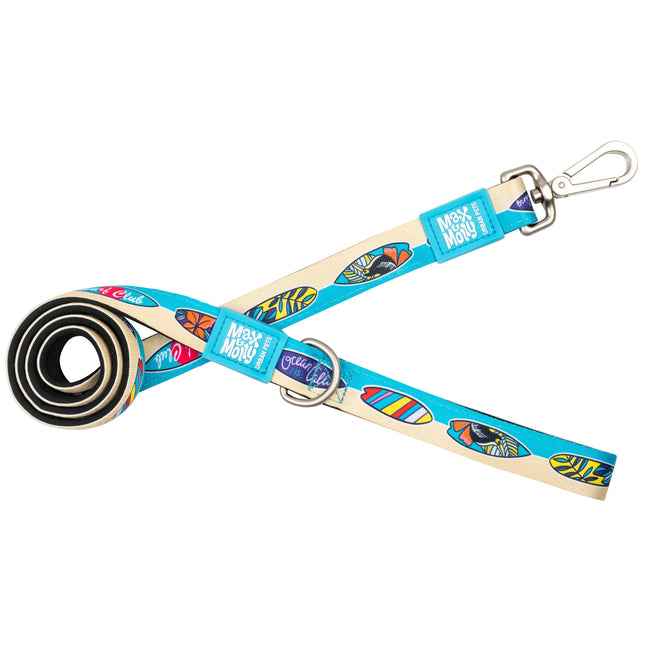 Max&Molly Short Leash Aloha - colorful urban leash for dogs, aloha pattern, 120cm.