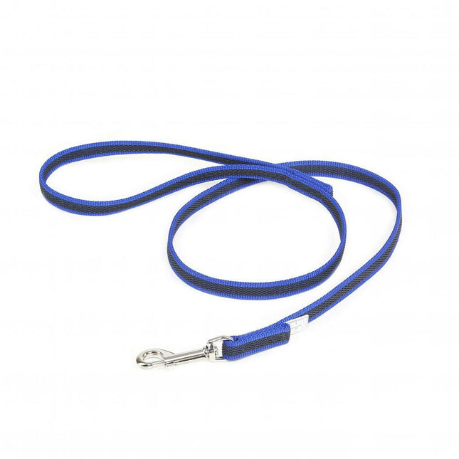 Julius K9 Color & Gray Supergrip Leash With Handle Blue - training leash with handle, blue, non-slip.