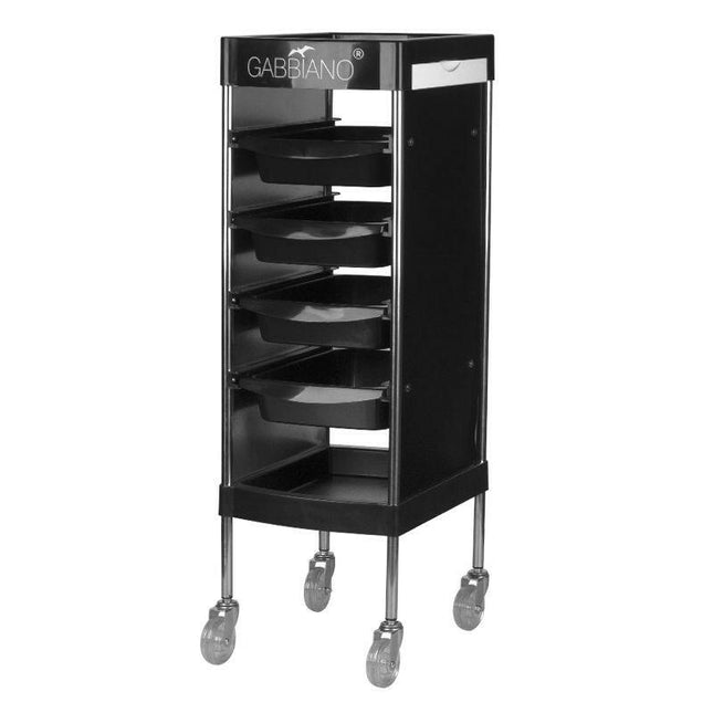 Gabbiano FX11 - F - grooming assistant, 4 trays, lower shelf, 2 retractable side handles.