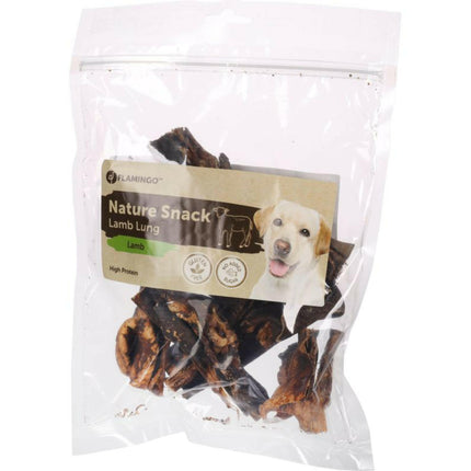 Flamingo Nature Snack Lamb Lung - dog treats, lamb lungs.