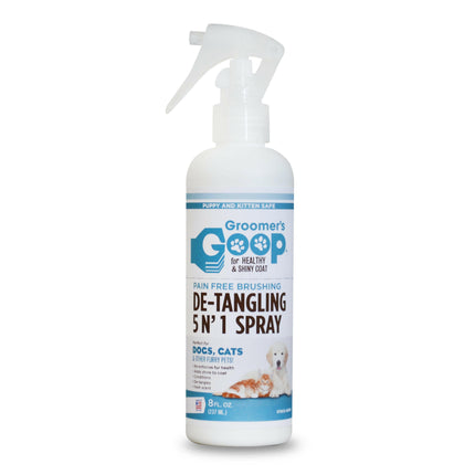 Groomer's Goop Detangling 5n'1 Spray - multifunctional detangling spray for dogs and cats.