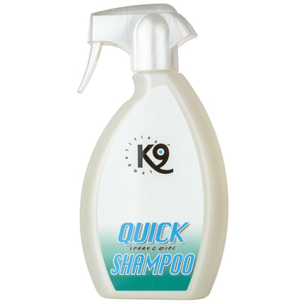 K9 Quick Shampoo - dry shampoo for horses, with soothing aloe vera.
