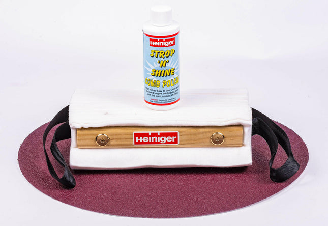 Heiniger Strop 'n' Shine Kit - cleaning and polishing kit for sheep blades.