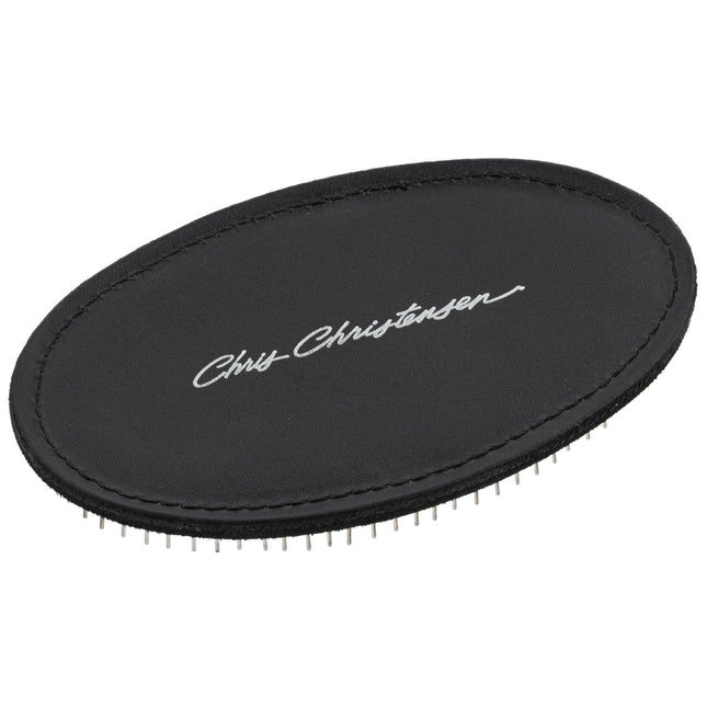 Chris Christensen Terrier Palm Pad - comfortable leather brush for terriers.