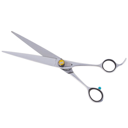 Geib Crab Straight Scissors Level 2 - high-quality straight scissors for pet grooming with a single-sided micro-grind.