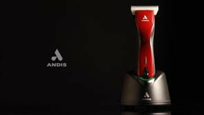 Andis Pulse ZR II Red - professional cordless clipper, 5-speed with batteries and wide CeramicEdge blade (0.5mm).