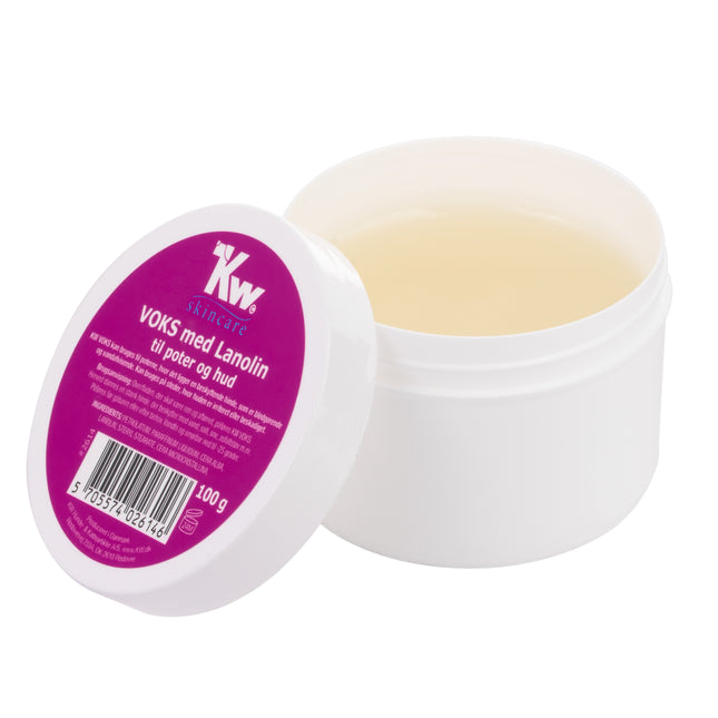 KW Paw & Skin Wax - regenerating and protective wax for dog skin and paws, with lanolin