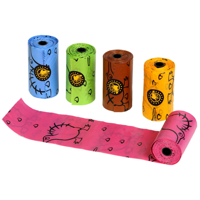 Kiwi Walker Biodegradable Waste Bags 5pcs - biodegradable dog waste bags.