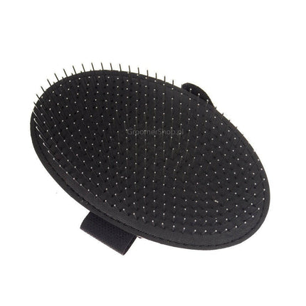 Miranda Terrier Pad Palm - oval brush with metal pins for rough-coated breeds.