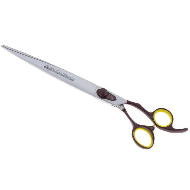 Geib Avanti Comfort Plus Straight Scissors - professional straight scissors with an ergonomic handle and micro-serration.