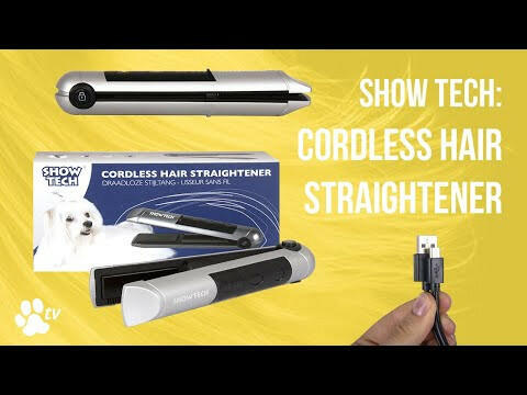 Show Tech Cordless Hair Straightener - professional, cordless mini straightener with adjustable temperature settings.