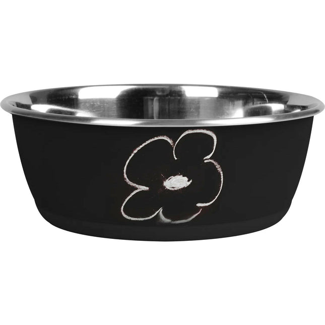 Flamingo Tobias Bowl - bowl for dogs and cats, with a chalkboard coating for writing.